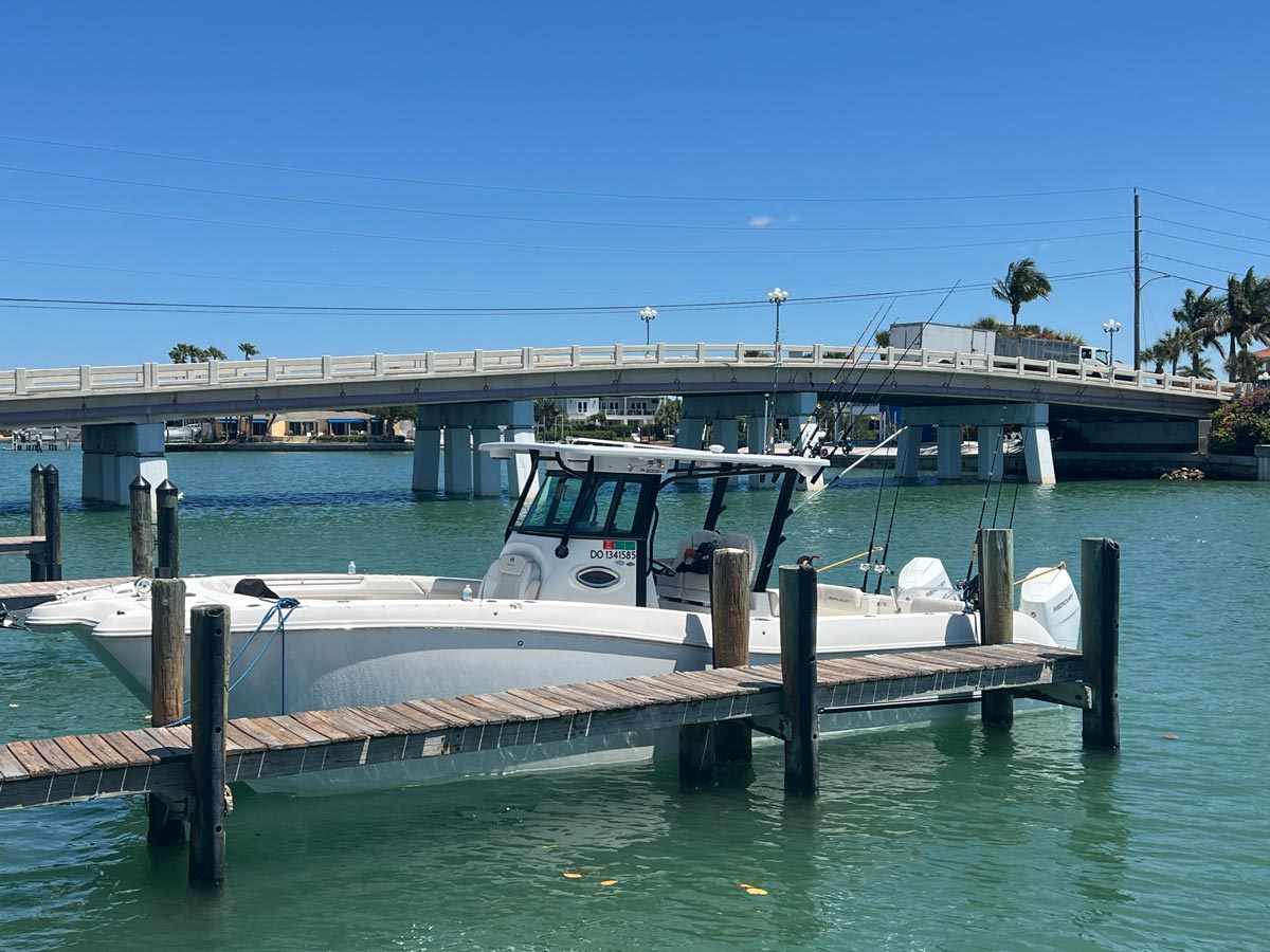 Phat Kat charter boat at Gulfport Municipal Marina